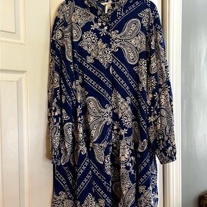 H&M Maje Bandana-Print Paisley Dress